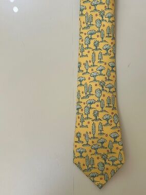 Authentic Hermes 100% Silk Tie